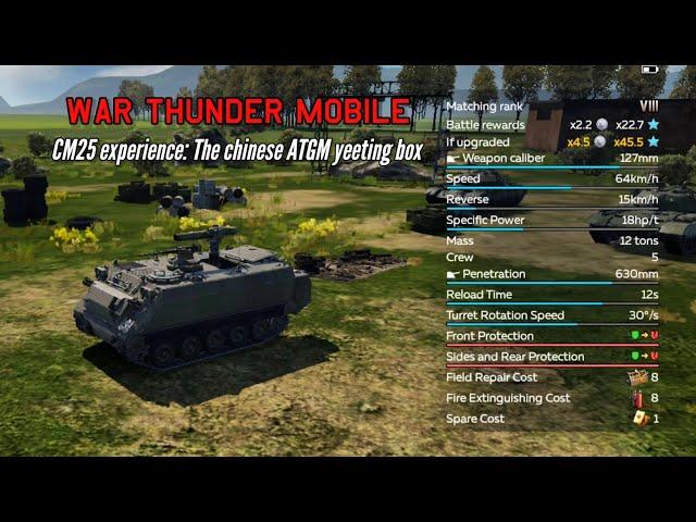 The CM25 experience - War Thunder Mobile