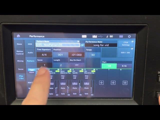 Yamaha MODX Sequencer making it easier step by step