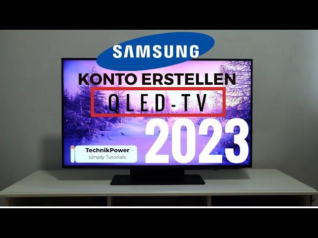 Samsung QLED TV 2023 Konto erstellen