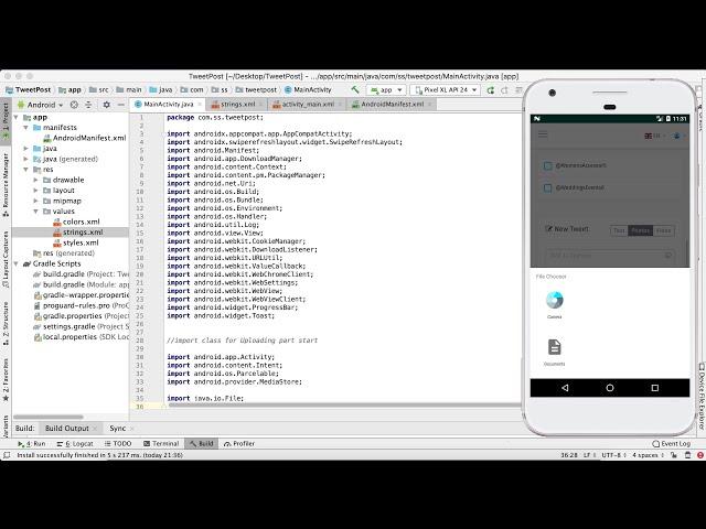 Enable Upload in Webview App || Convert Website Into Android App Part 11 || Android Studio