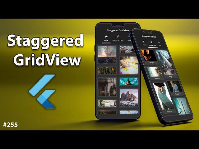 Flutter Tutorial - GridView VS Staggered GridView | With Dynamic Height