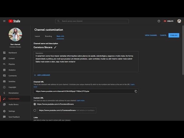 How To Set a Custom YouTube Channel URL? Tutorial