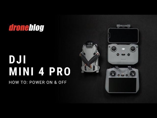 DJI Mini 4 Pro: How to Power on/off