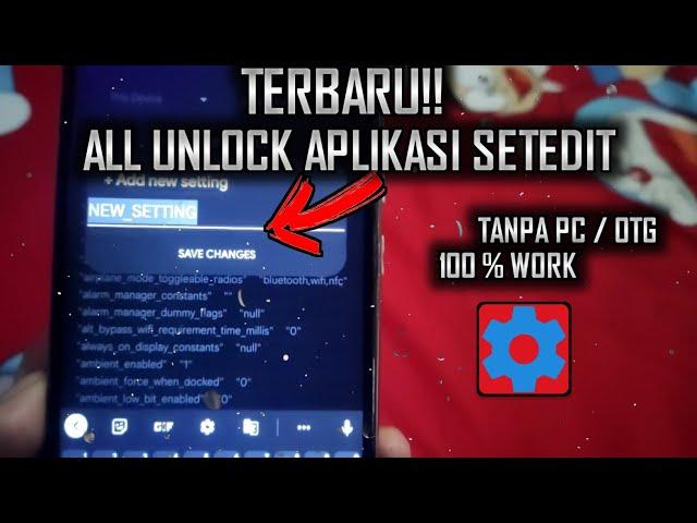 TERBARU CARA UNLOCK GLOBAL TABLE PADA SET EDIT !!! | MUDAH TANPA PC TANPA ROT