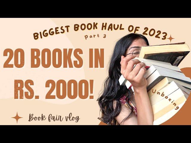 I BOUGHT 20 BOOKS IN JUST RS. 2000BIGGEST BOOK HAUL of 2023 Cozy autumn book shopping vlog️