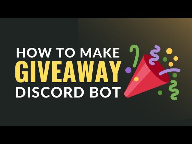 How to make Giveaway Bot on Discord Without Coding | Criso