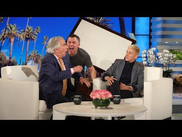 Henry Winkler Is Finally Part of the 'Ellen' Family with a Scare