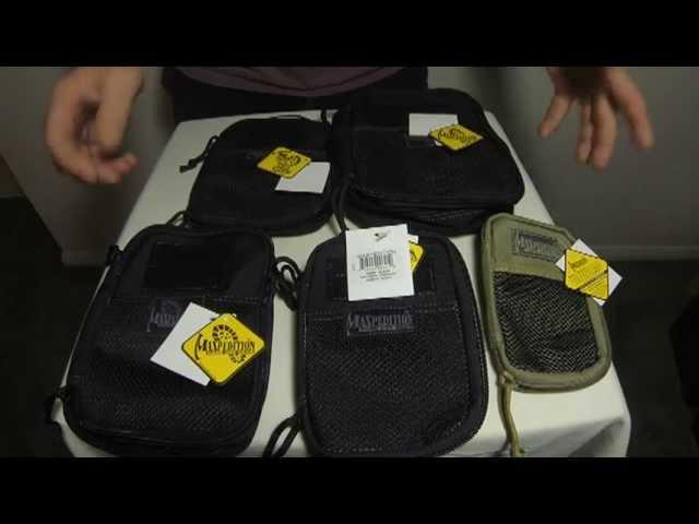 Comparison 5 Maxpedition Pocket Organizers Side by side - Micro Mini EDC Fatty & Beefy