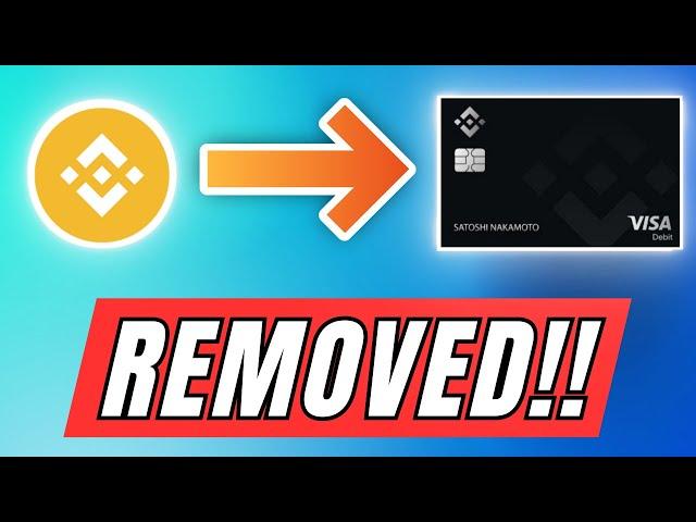 Urgent! Binance Visa Card Removed from Europe!