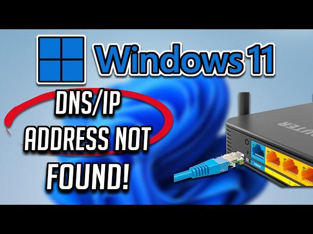 FIX Server IP/DNS Address Could Not Be Found in Windows 11/10 [2024] Tutorial