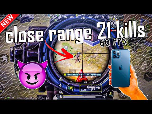 21 kills in classic matches || close range 1v4 || iPhone 13 BGMI gameplay ||smooth+extreme