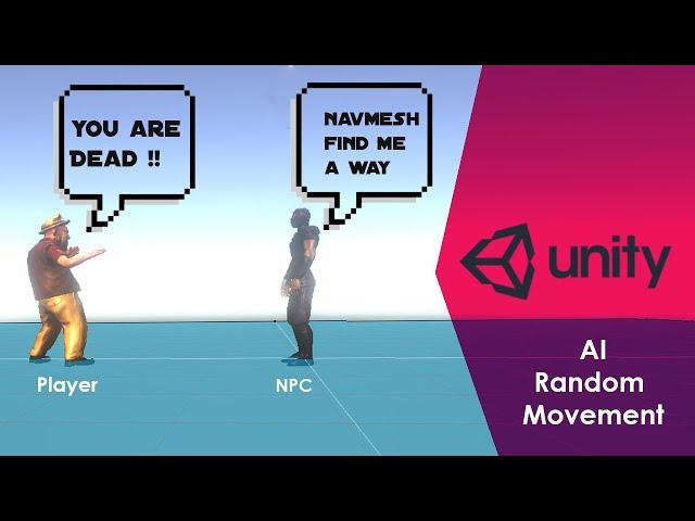 Unity AI Random Movement  ( Based on Area and Based on enemy)