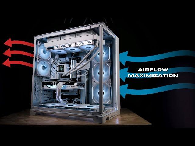 Insane 14 FANs airflow PC build, Lian Li O11 EVO XL