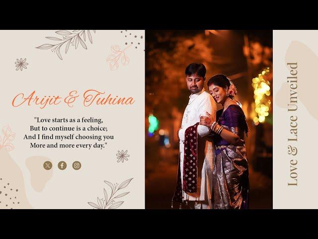 ARIJIT X  TUHINA  BEST WEDDING TEASER 2025 II  THE ARTSY VISUAL LAB.