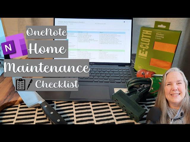 Home Maintenance Checklist in OneNote