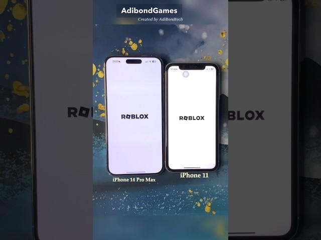 iPhone 14 Pro max vs iPhone 11 Open Roblox