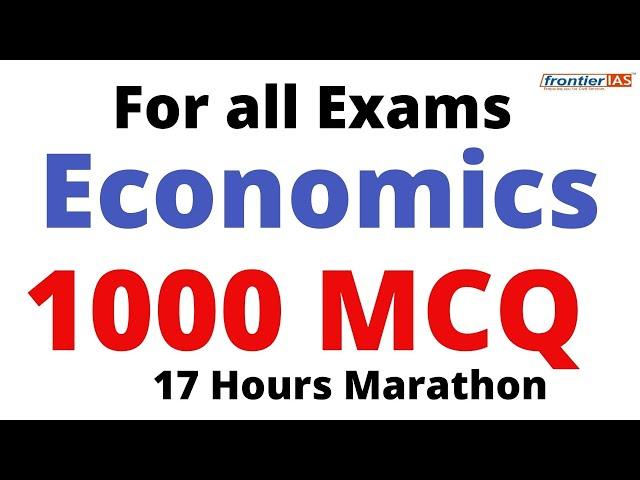 Economics 1000 MCQ I Indian Economy I Macroeconomics I Microeconomics I For all exams