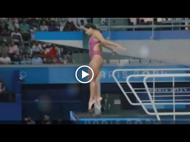 Moment Mexican Diver Aranza Vazquez scores ZERO points with dive branded 'terrible' by BBC