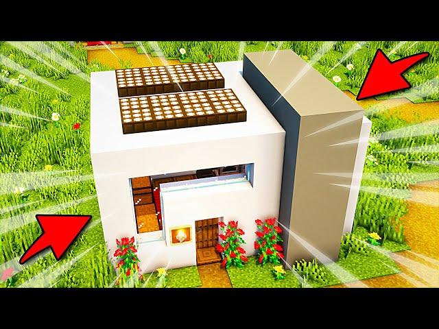 Simple Modern House in Minecraft: Timelapse