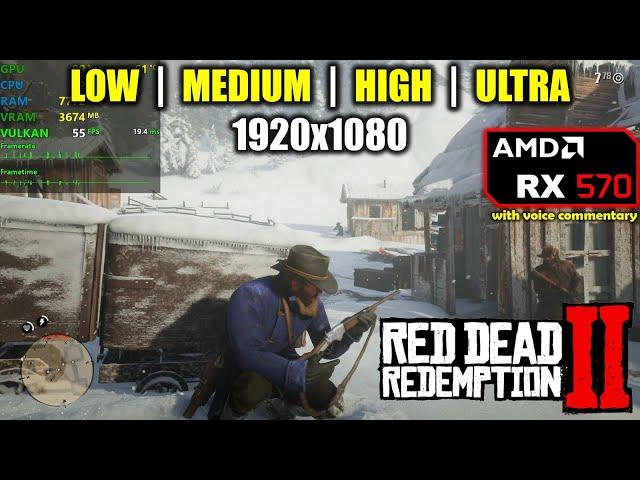 RX 570 | Red Dead Redemption 2 / II - 1080p All Settings