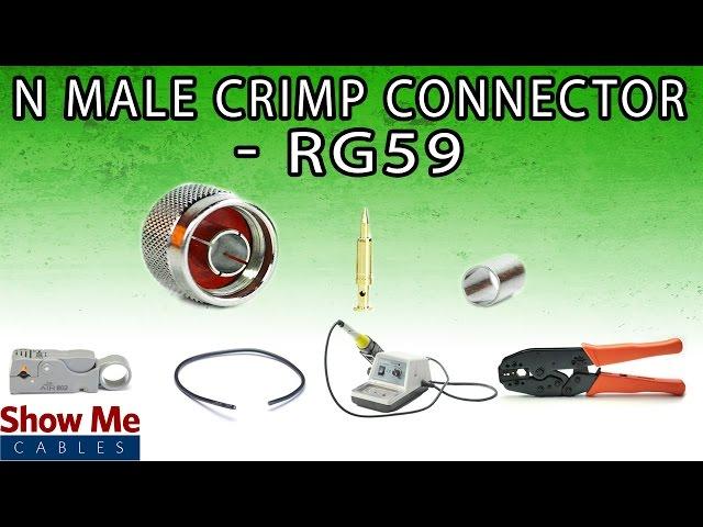 N Male Crimp Connector For RG59 - Perfect For DIY Installs!