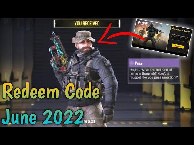 June 28 Codm Redeem Code 2022 | new Redeem Code Codm | Today Redeem Code Codm | Codm Codes 2022