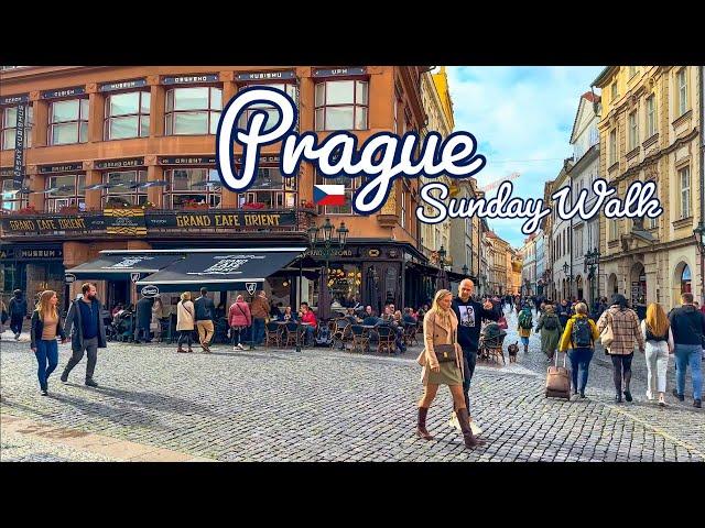 Prague, Czechia  - Sunday Walk ️ - 4K-HDR Walking Tour (▶114min)