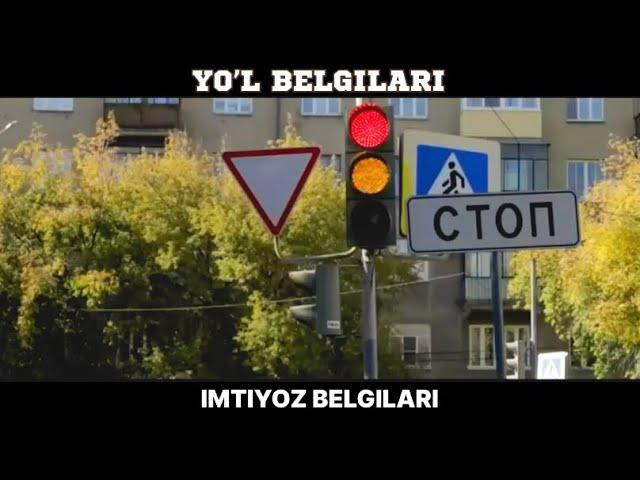 Imtiyoz belgilari videodarslik. Yo’l belgilarini Sharq Avtomaktabi YouToube kanalida o’rganing