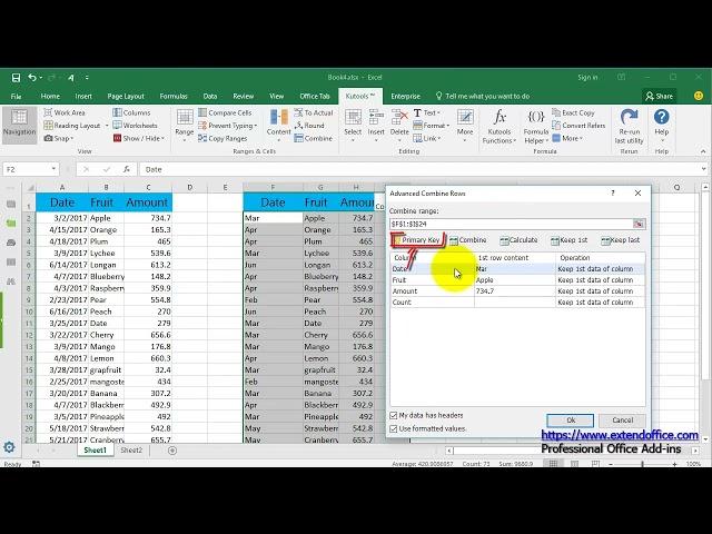 How to count the number of occurrences per year/ month/ weekday in Excel