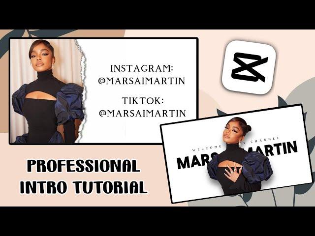 HOW TO MAKE A PROFESSIONAL AND CUTE YOUTUBE INTRO USING CAPCUT ON A PHONE FOR FREE!