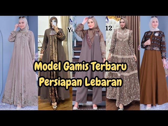 55+ MODEL GAMIS TERBARU 2025 SIMPLE ELEGAN TAPI MEWAH SET HIJAB