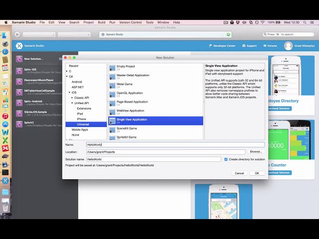 Xamarin iOS - How to Create a Really Simple iOS App