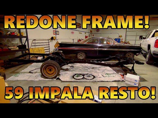 Rebuilding & Repainting My 1959 Chevy Impala Frame! New Bushings & Suspension! How to DIY! (PT 5)