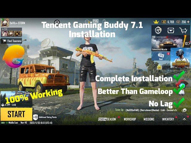 Install Tencent Gaming Buddy 7.1 2023 | Complete Installation | Better Then Gameloop | No Lag