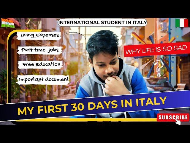 My first 30 days Experience in Italy | 1st 30 days Expenses of International student #italy #germany