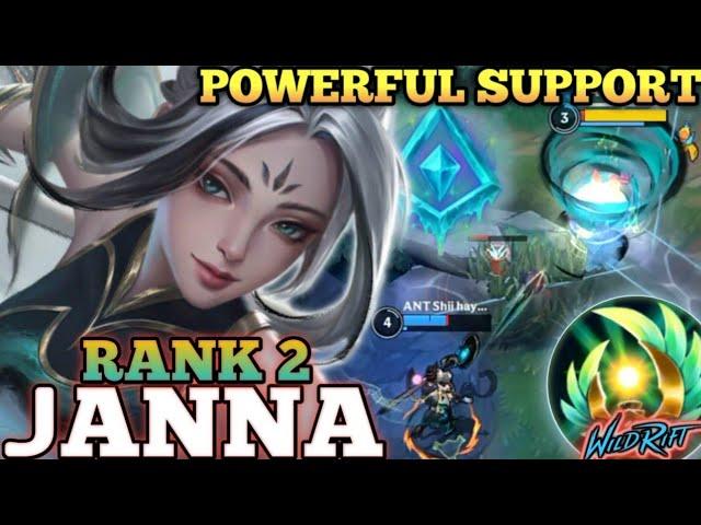 JANNA IRRITATING TORNADO CONTROL! POWERFUL BUILD - TOP 2 GLOBAL JANNA BY ANT Shii hay dỗi- WILD RIFT