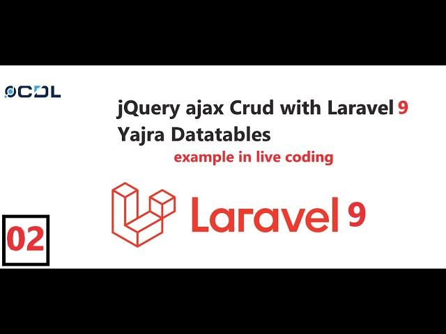 (02) jQuery ajax Crud with Laravel Yajra Datatable l Add Bootstrap Modal