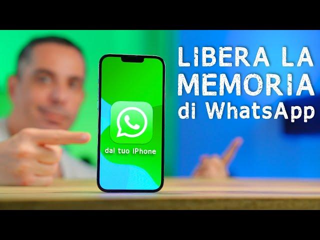 LIBERA LA MEMORIA di WhatsApp dal tuo iPhone