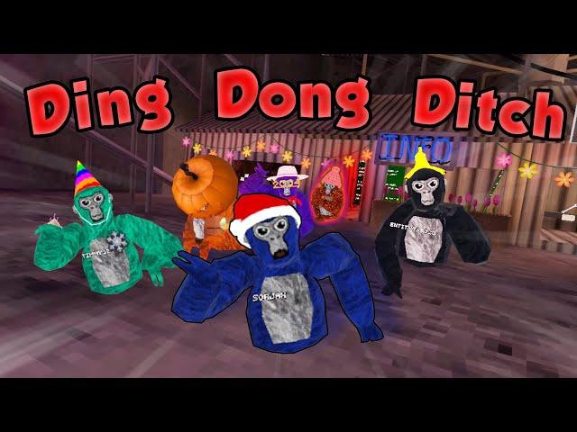 Goofy Monkes Play Ding Dong Ditch! (Very Funny) | (Gorilla Tag Minigames)