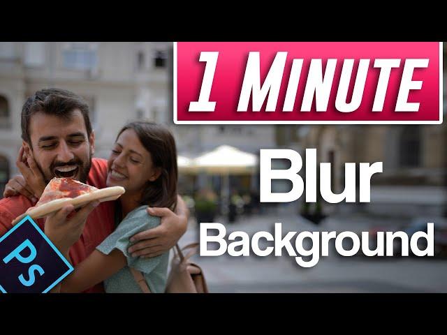 Photoshop : How to Blur Background of Photo (Fast Tutorial)