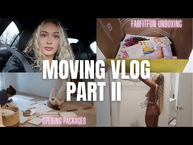 MOVING VLOG PART 2 | FABFITFUN Unboxing, Home Decor HAUL, day in the life of an influencer