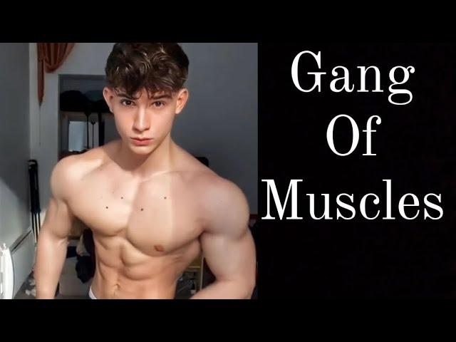 muscular teen male bodybuilder and fitness model #bodybuilding #gangofmuscles