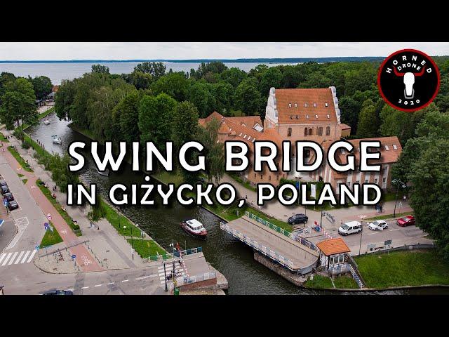 Swing Bridge in Giżycko, Poland by Drone [DJI Mavic Air 4K]