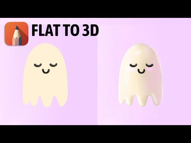 Flat to 3D In Autodesk Sketchbook | Tutorial