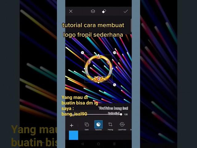 CARA MEMBUAT LOGO FROPIL TIKTOK #tutorialtiktok #logotiktok