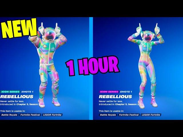 FORTNITE REBELLIOUS EMOTE 1 HOUR DANCE (ICON SERIES)