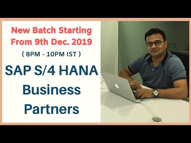 SAP S/4 HANA Business Partners I SAP BP Configuration