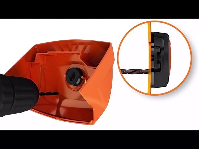 Come fissare lo Smart Connector alla motosega Stihl MS201