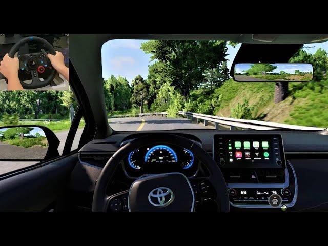 BeamNG drive  - Toyota Corolla 2020 1.6 CVT Classic [Steering Wheel Gameplay]