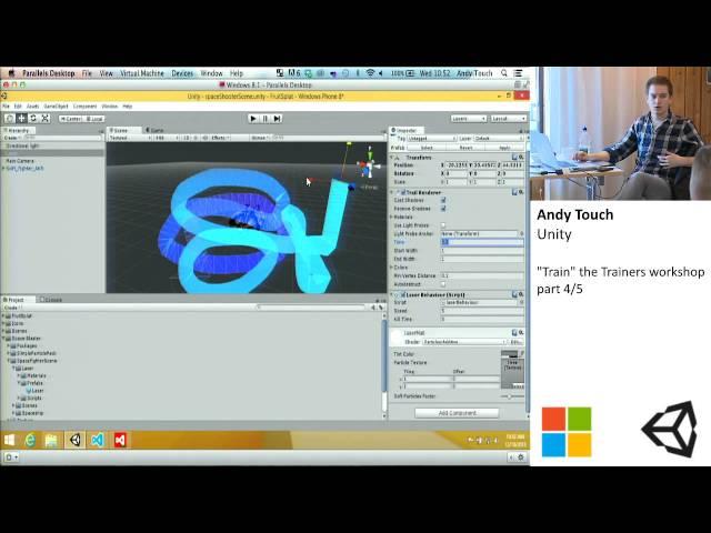 Andy Touch, Unity, "Train" the Trainers workshop 4/5
